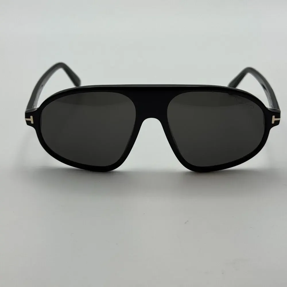 Tom Ford Sunglasses Erol TF1178 01A Black Aviator Frame Gray Lens 58-16-145 New
